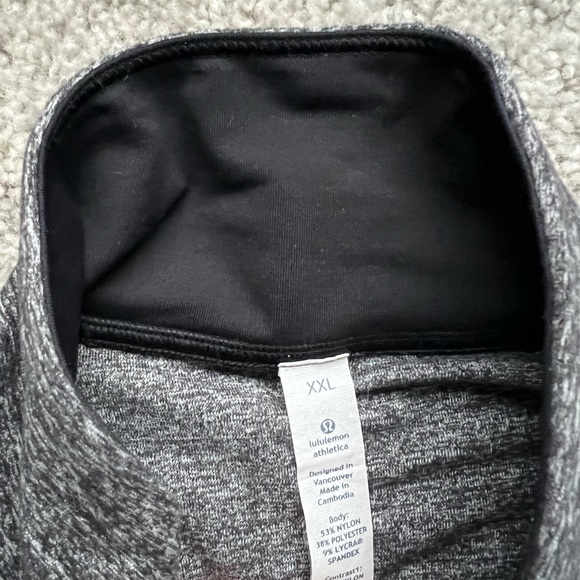 Lululemon Men’s Half-zip black/grey XXL - Picture 2 of 6